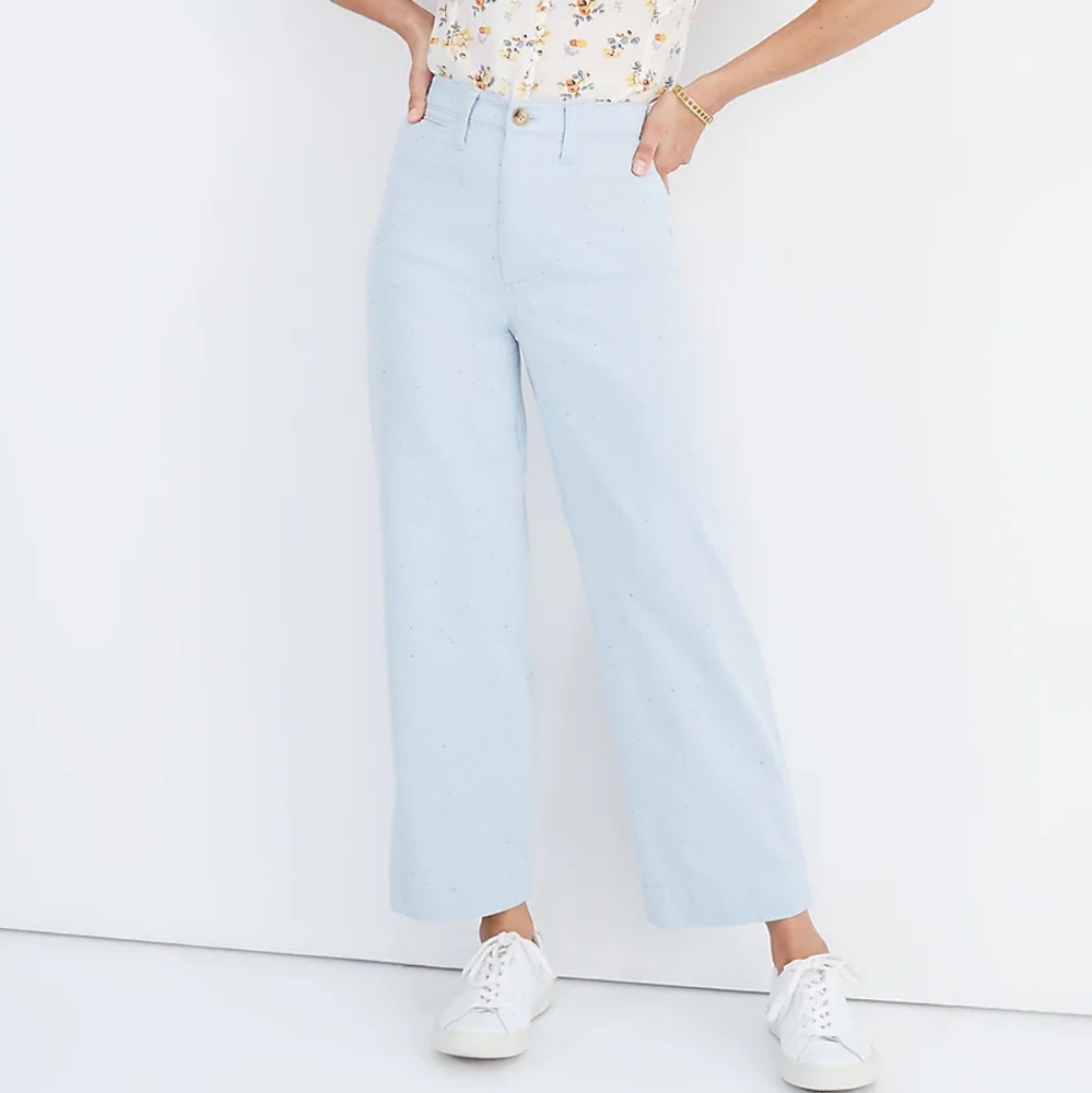 Madewell Light Blue Wide Leg Pants